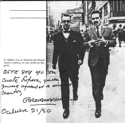 Gabriel García Márquez y Jaime Lopera Gutiérrez