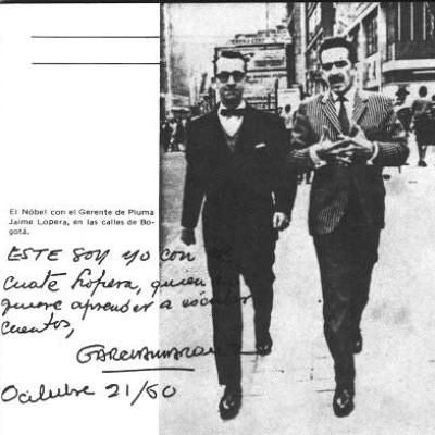 Gabriel García Márquez y Jaime Lopera Gutiérrez